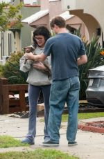 HALSEY Outside Her Home in Los Angeles 02/08/2025