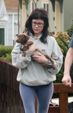 HALSEY Outside Her Home in Los Angeles 02/08/2025