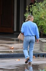 HILARY DUFF Arrives at The Front Yard Restaurant in Studio City 02/12/2025