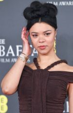 INDIA AMARTEIFIO at EE BAFTA Film Awards 2025 in London 02/16/2025