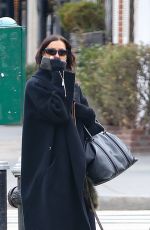 IRINA SHAYK Out with Her Dog in New York 02/20/2025