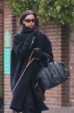 IRINA SHAYK Out with Her Dog in New York 02/20/2025