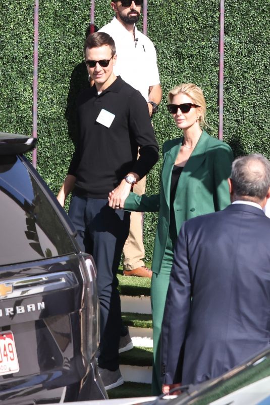 IVANKA TRUMP and Jared Kushner Arrives at a JP Morgan Chase Bank in Miami 02/06/2025