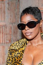 JENEE NAYLOR Arrives at Sergio Hudson Fall Winter 2025 Show at New York Fashion Week 02/07/2025