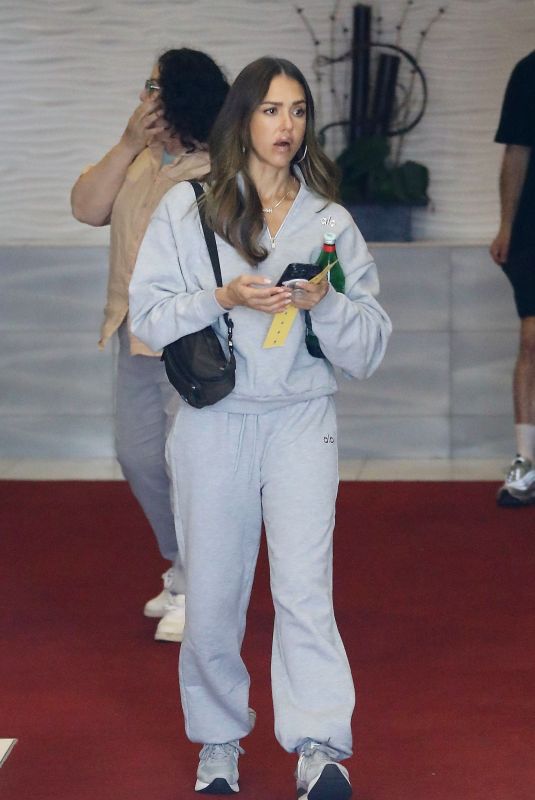 JESSICA ALBA Out Running Errands in Beverly Hills 02/26/2025