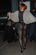 JULIANNE HOUGH and LAVERNE COX Leaves Christian Siriano Fall/Winter 2025 Fashion Show in New York 02/06/2025