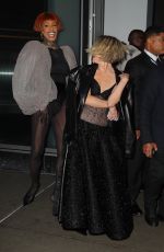 JULIANNE HOUGH and LAVERNE COX Leaves Christian Siriano Fall/Winter 2025 Fashion Show in New York 02/06/2025