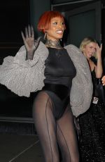JULIANNE HOUGH and LAVERNE COX Leaves Christian Siriano Fall/Winter 2025 Fashion Show in New York 02/06/2025
