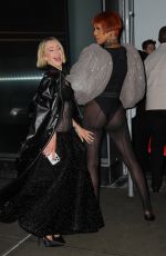 JULIANNE HOUGH and LAVERNE COX Leaves Christian Siriano Fall/Winter 2025 Fashion Show in New York 02/06/2025