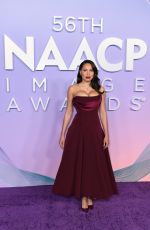 JURNEE SMOLLETT at 56th NAACP Image Awards in Pasadena 02/22/2025