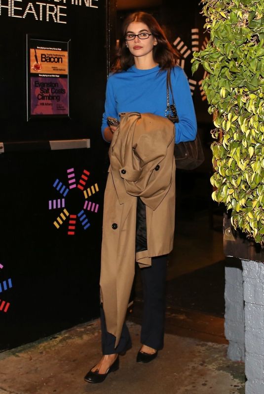 KAIA GERBER Leaves Another Successful Performance Night 02/15/2025