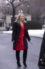 KAROLINE LEAVITT Returns to West Wing After Briefing Media Outside White House in Washington, D.C. 02/13/2025