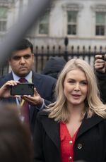 KAROLINE LEAVITT Returns to West Wing After Briefing Media Outside White House in Washington, D.C. 02/13/2025