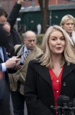 KAROLINE LEAVITT Returns to West Wing After Briefing Media Outside White House in Washington, D.C. 02/13/2025