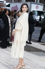 KATE BARTLETT Arrives at Carolina Herrera Fashion Show in New York 02/10/2025