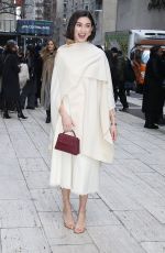 KATE BARTLETT Arrives at Carolina Herrera Fashion Show in New York 02/10/2025