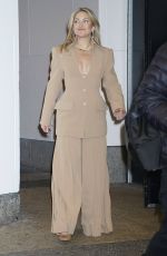 KATE HUDSON Arrives at CBS Mornings in New York 02/27/2025