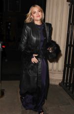 KATE HUDSON Out for Dinner in London 02/19/2025