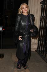KATE HUDSON Out for Dinner in London 02/19/2025