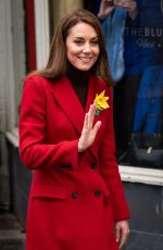 KATE MIDDLETON Visits Pontypridd in Wales 02/26/2025