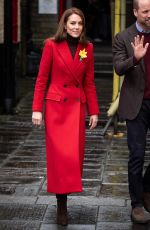 KATE MIDDLETON Visits Pontypridd in Wales 02/26/2025