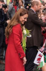 KATE MIDDLETON Visits Pontypridd in Wales 02/26/2025