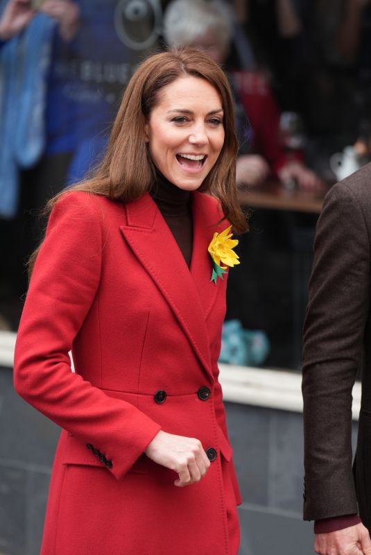 KATE MIDDLETON Visits Pontypridd in Wales 02/26/2025