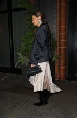KATIE HOLMES Leaves Christian Siriano Fall/Winter 2025 Fashion Show in New York 02/06/2025