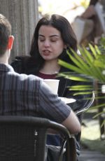 KATIE SARIFE Enjoying Lively Conversation at Aroma Cafe in Studio City 01/31/2025