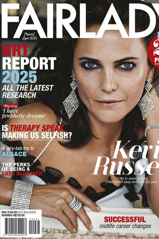 KERI RUSSELL in Fairlady Magazine, March/April 2025
