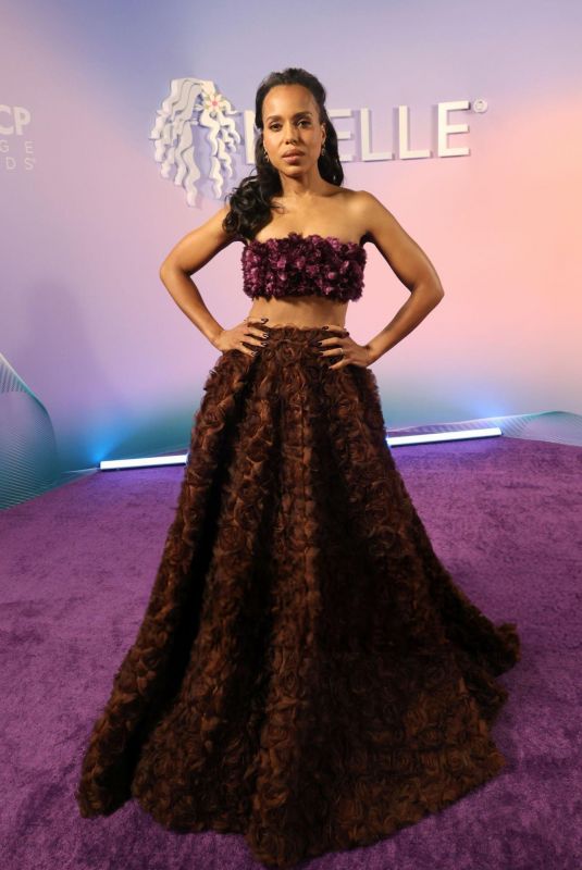 KERRY WASHINGTON at 56th NAACP Image Awards in Pasadena 02/22/2025