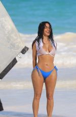 KIM KARDASHIAN in Bikini at a Photoshoot in Los Angeles 02/17/2025
