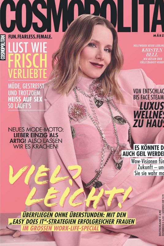 KRISTEN BELL in Cosmopolitan Magazine, Germany March 2025