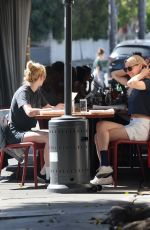 KRISTEN STEWART and DYLAN MEYER Out for Lunch at Little Dom