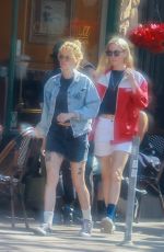 KRISTEN STEWART and DYLAN MEYER Out for Lunch at Little Dom