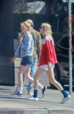 KRISTEN STEWART and DYLAN MEYER Out for Lunch at Little Dom