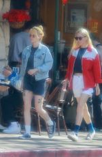 KRISTEN STEWART and DYLAN MEYER Out for Lunch at Little Dom