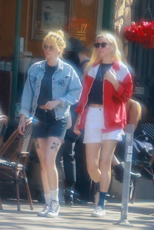 KRISTEN STEWART and DYLAN MEYER Out for Lunch at Little Dom’s 02/22/2025