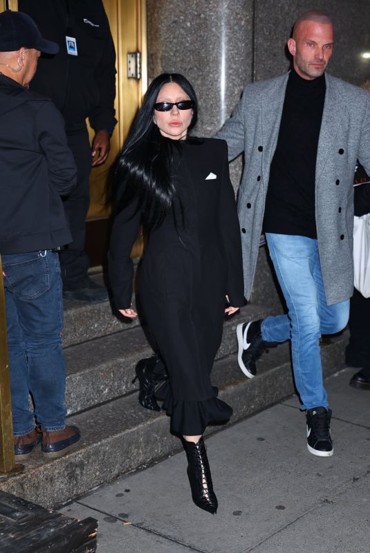 LADY GAGA and Michael Polansky Leaves Radio City Music Hall in New York City 02/13/2025