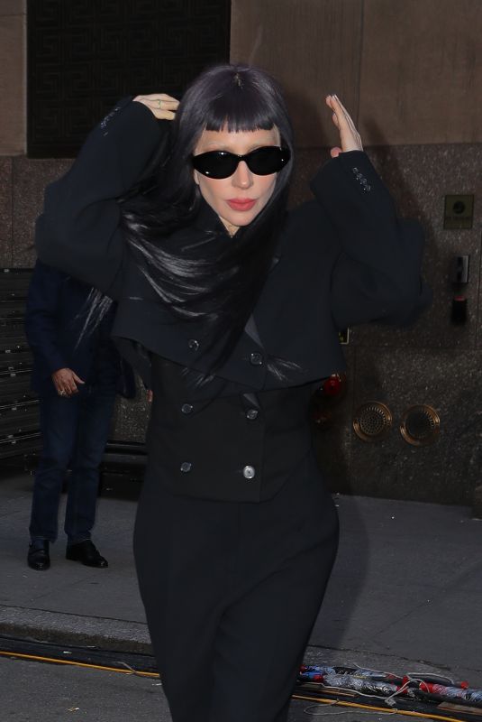 LADY GAGA Leaves Radio City Music Hall in New York City 02/14/2025