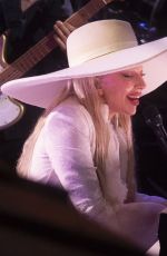 LADY GAGA Performs on Bourbon Street in New Orleans 02/06/2025
