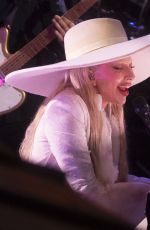 LADY GAGA Performs on Bourbon Street in New Orleans 02/06/2025