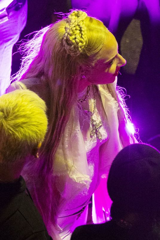 LADY GAGA Performs on Bourbon Street in New Orleans 02/06/2025