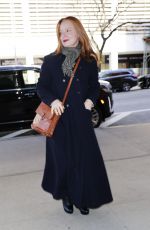 LAUREN AMBROSE Arrives at Promo Stop for Yellowjackets in New York City 02/05/2025