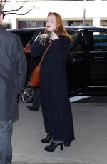 LAUREN AMBROSE Arrives at Promo Stop for Yellowjackets in New York City 02/05/2025