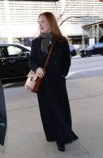 LAUREN AMBROSE Arrives at Promo Stop for Yellowjackets in New York City 02/05/2025