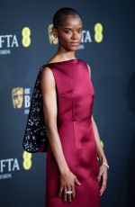 LETITIA WRIGHT at EE BAFTA Film Awards 2025 in London 02/16/2025