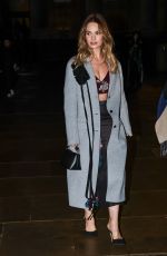 LILY JAMES Arrives at Erdem Fashion Show in London 02/23/2025