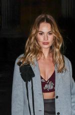 LILY JAMES Arrives at Erdem Fashion Show in London 02/23/2025