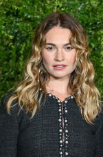 LILY JAMES at Charles Finch & Chanel Pre-BAFTA Dinner in London 02/15/2025